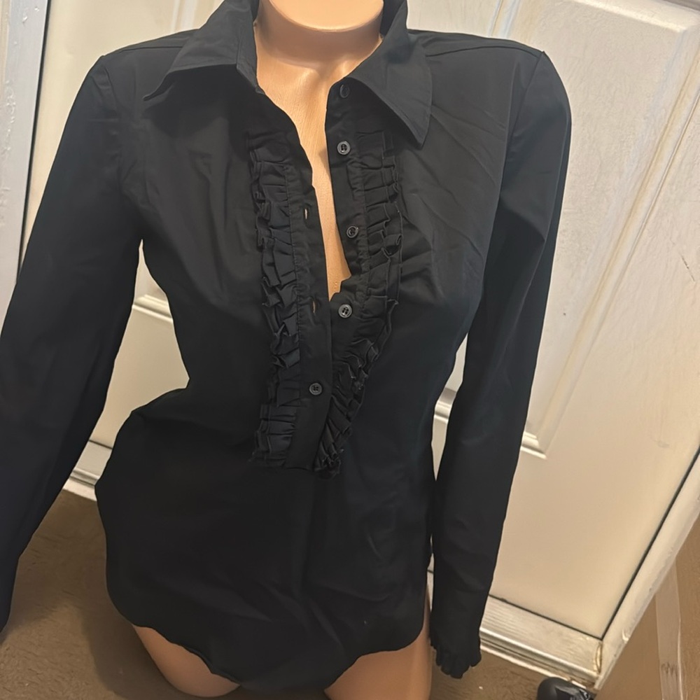 new york and company black shirt size S small